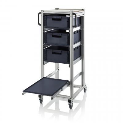 Antistatic ESD Transport Trolleys ESD System trolley for Euro containers 59 x 76 x 135 cm (L x W x H) - 666 ESD SE.L.6417